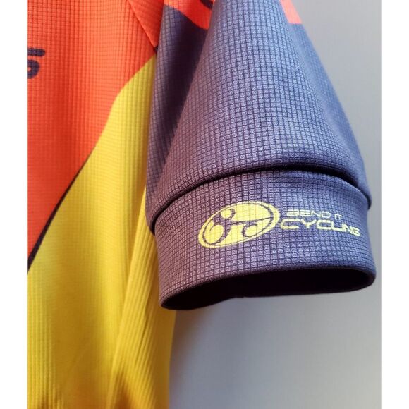 Bend It Cycling Jersey Bundle LG Club Cut (1) Org/Yel(1) Org/Yel/Grn Cycle Bike - Picture 16 of 16